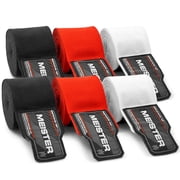 Meister 180" Semi-Elastic MMA Hand Wraps (Pair) - 3 Pack