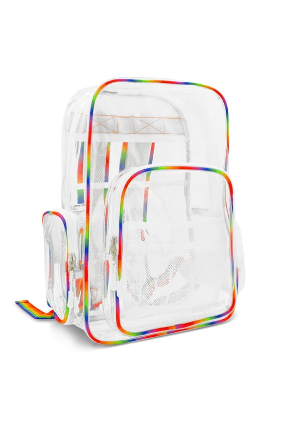 All-Access Clear Backpack - Meets School & Event Security Bag Requirements - Rainbow
