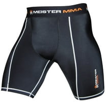 Meister Compression Rush Shorts w/ Cup Pocket - Black - Large