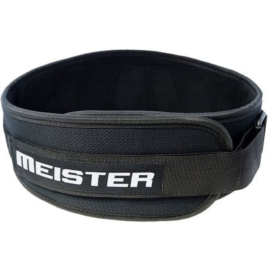 Meister Contoured Neoprene Weight Lifting Belt - Black - X-Small ...