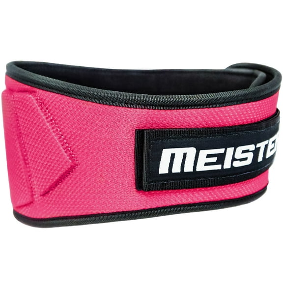 Meister Contoured Neoprene Weight Lifting Belt - Pink - Small/Medium