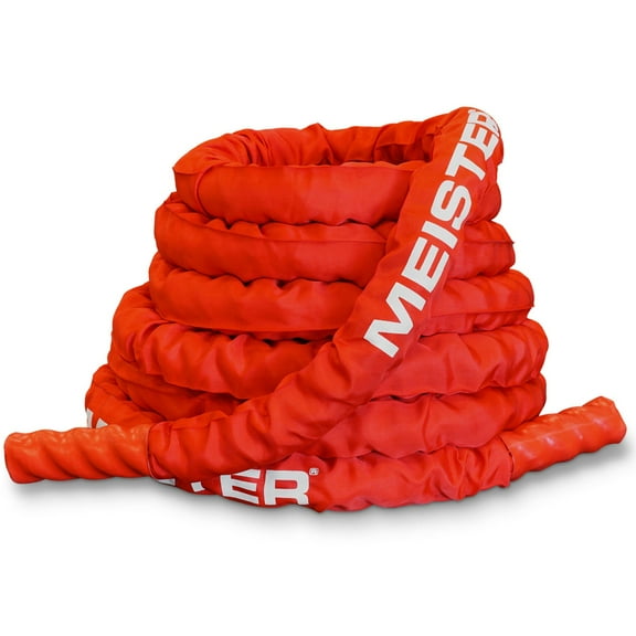 Meister Covered Battle Rope - Monster 2.5in x 30ft - Red