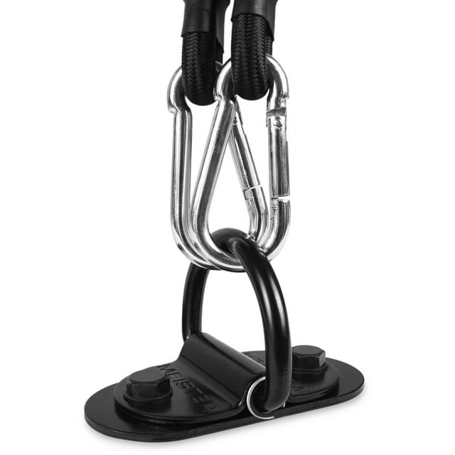 Meister DoubleEnd Heavy Bag DRing Floor Anchor Mount Kit w/ Bungees Black