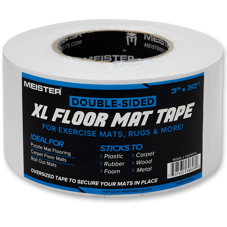 Double Sided Carpet Tape Roll Heavy Duty for Rugs Mats Stick 90ft / 30yrd  for sale online