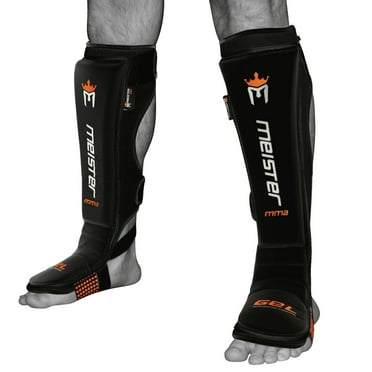 Meister EDGE Leather Shin Guards w/ Gel Padding (Pair)