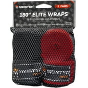 Meister ELITE 180" Premium Adult Hand Wraps for MMA & Boxing - 2 Pair Pack w/ Mesh Bag
