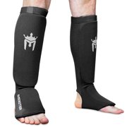 MEISTER MMA - PADDED SHIN GUARDS AND INSTEP IN STRETCH FABRIC