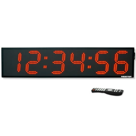 Meister GoHard XL 35" Indoor/Outdoor Gym Clock, Race & Interval Timer