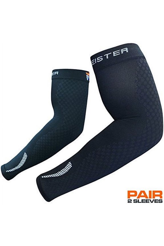 HEX Compression Arm Sleeves - Black - (Pair) - X-Large
