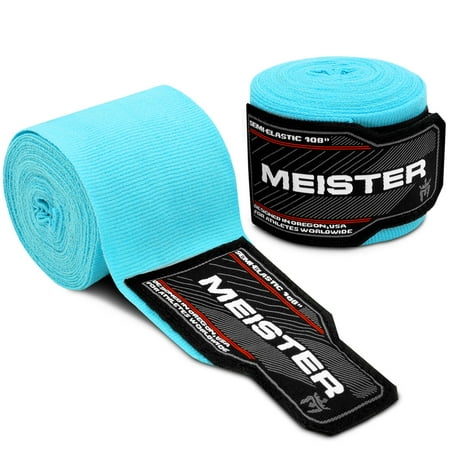 Meister Junior 108" Semi-Elastic MMA Hand Wraps (Pair)