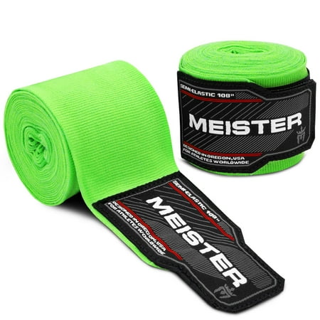 Meister Junior 108" Semi-Elastic MMA Hand Wraps (Pair)