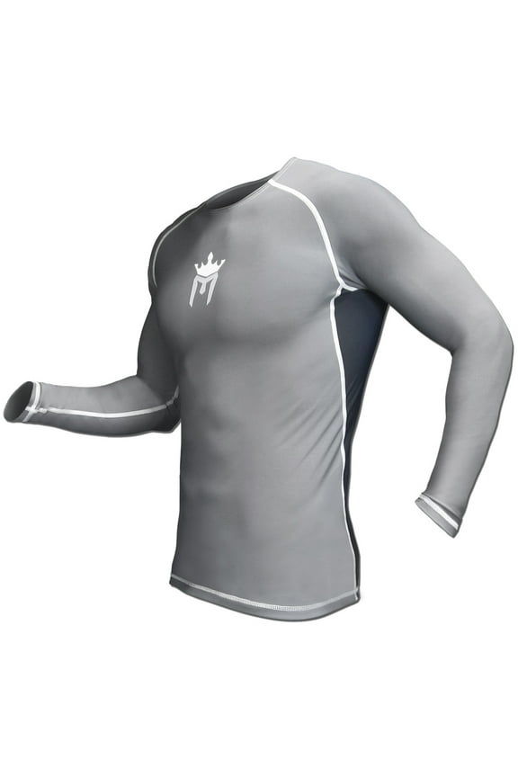 Rush Long-Sleeve Rash Guard - Charcoal/Black - Small