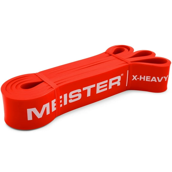 Meister XBand Comfort Width Resistance Band - 41" x 2" - X-Heavy - Red
