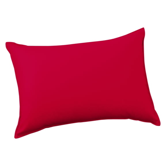 Meitianfacai 1 Pack Waterproof Outdoor Pillow Covers 12x20 Inch, Rectangle Solid Color Cushion Covers for Patio Furniture, Poolside, Garden, Picnic (Pillow Core Not Included)(Red)