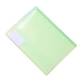 thumbnail image 1 of Meitianfacai 1PC Clear Plastic Binder Folder, 3-Ring Transparent Document Organizer for Loose-Leaf Paper - Lightweight Office Utility Portfolio with Storage Clip（Green）, 1 of 3