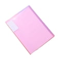 thumbnail image 1 of Meitianfacai 1PC Clear Plastic Binder Folder, 3-Ring Transparent Document Organizer for Loose-Leaf Paper - Lightweight Office Utility Portfolio with Storage Clip（Pink）, 1 of 3