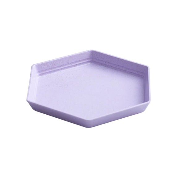 Meitianfacai 1PC Reusable Wheat Straw Plates- 5.9 Inch Square Plates for Parties, Picnics, Camping - BPA Free, Durable & Multipurpose Use(Purple)