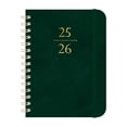 thumbnail image 1 of Meitianfacai 2025-2026 Daily Schedule Planner Organizer, Portable A5 Size (8.46x6.06x0.79in), 140 Page Coil Bound Notebook with Soft Paper, Faux Leather Cover for Work, , Travel, Gift（Green）, 1 of 4