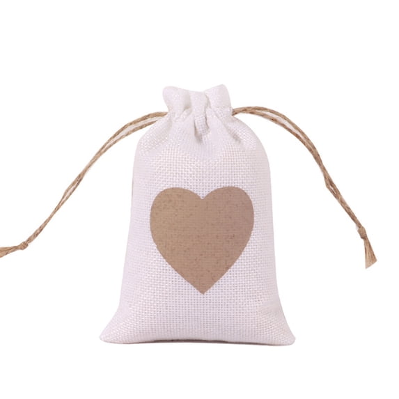 Meitianfacai 4x6 Inch Heart Gift Bags with Drawstring for Valentines Day Candy Party Favor Gift Bag