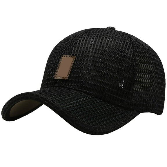 Meitianfacai Adjustable Mesh Baseball Cap, Fashionable Breathable Sun Hat with Sturdy Brim, Unisex Casual Sports Hat for Walking, Hiking, Gym, Outdoor Activities (Fits Head Size 56-60cm/22-23.6in)