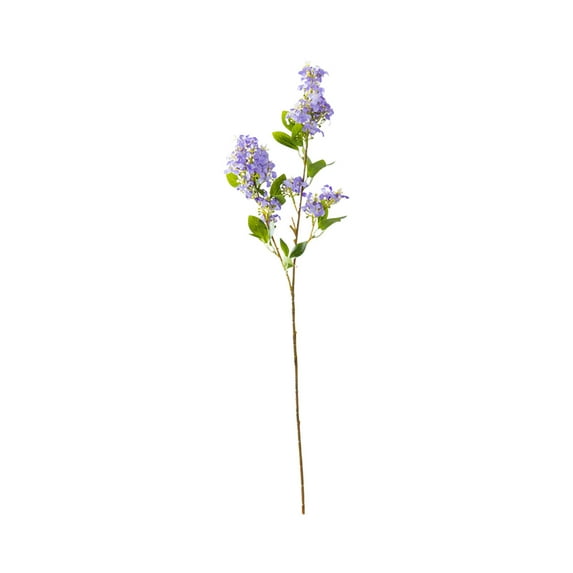 Meitianfacai Artificial Lilac Flower Arrangement, Realistic Silk Floral Decor with Bendable Stems, All Season Home Decoration in 4 Colors (Purple)