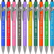 Meitianfacai Ballpoint Pens Office Pen Funny Insult Pen Decorative Ballpoint Pen Office Pen (10 Pieces)（10ml）