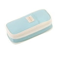 thumbnail image 1 of Meitianfacai Big Capacity Pencil Case High Large Storage Pouch Marker Pen Case Travel Simple Stationery Bag College Office Organizer for Teens Adults Blue, 1 of 8