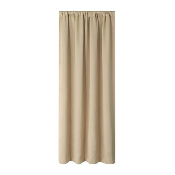 Meitianfacai Blackout Curtains with Thermal Insulation for Bedroom and Kitchen, Scandinavian Style Solid Color Light-Blocking Window Treatment (96x160cm) (Beige)