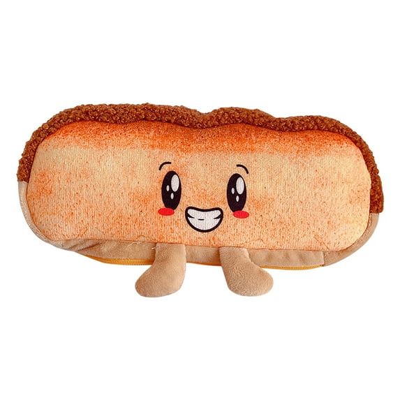 Meitianfacai Bread Pencil Case Popular Plush Stationery Bag Cute Pencil Pouch