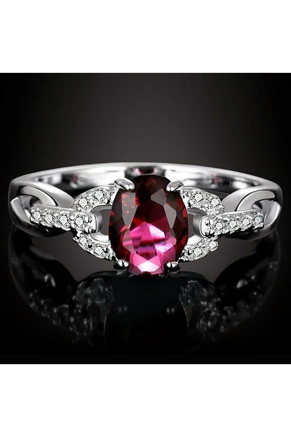 Christmas Gifts Meitianfacai Mother's Day Gifts for Mom Rings Rings for Women Valentine's Day Gifts Ring Round Wedding Band Anniversary Gift Accessory Rings, Size:9