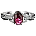 thumbnail image 1 of Meitianfacai Christmas Gifts Rings Rings for Women Valentine's Day Gifts Ring Round Wedding Band Anniversary Gift Accessory Rings, Size:7, 1 of 2