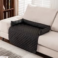 thumbnail image 1 of Meitianfacai Cooling Dog Bed Sofa Mat, Non-Slip Base & Raised Edges for Joint Support - 29.5x29.5in Washable Pet Bed for Furniture Protection, Heat Relief, and Summer Comfort（Black）, 1 of 4