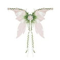 thumbnail image 1 of Meitianfacai Elven Butterfly Wing Thin Cicada Wing Fairy Accessory Set with Adjustable Straps for Festival Party Performance and Themed Celebrations (White), 1 of 7
