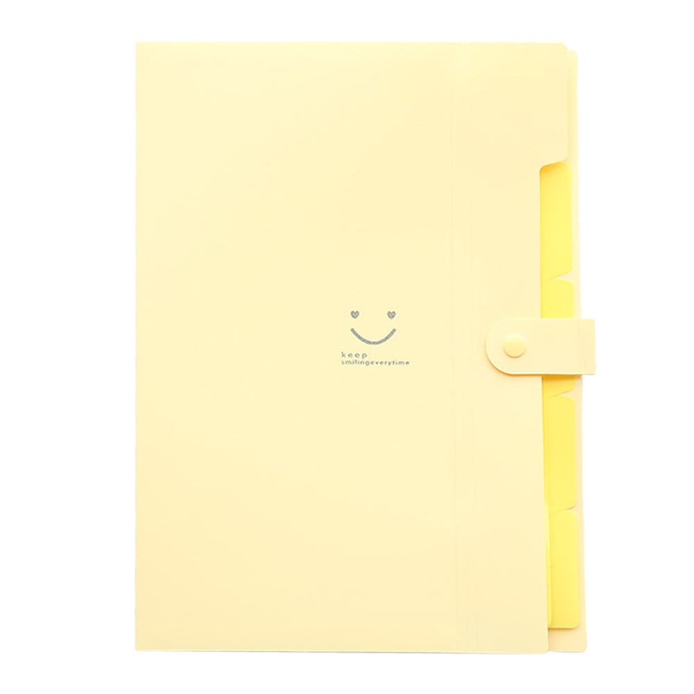 Meitianfacai Expanding File Folder, 5 Pockets File Organizer, A4 Letter ...