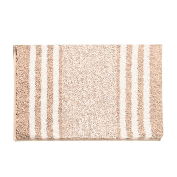 Meitianfacai Extra Thick Microfiber Striped Door Mat - Non-Slip Bathroom Kitchen Entry Rug Water-Absorbent Floor Mat For Bathroom Threshold Kitchen Doorway Foot Mat