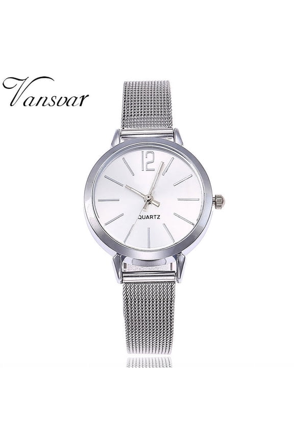 Gifts for Her Watch for Women Mother's Day Gifts vansvar Casual Quartz Stainless Steel Band Marble Strap Watch Analog Wrist Watch