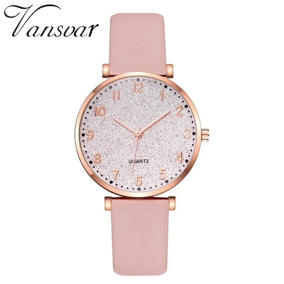 Meitianfacai Gifts for Her Watch for Women Mother's Day Gifts vansvar Women's Casual Quartz Leather Band Strap Spin Watch Wrist Watch