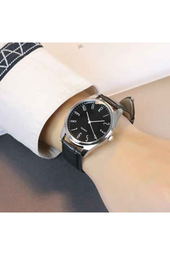 Gifts for Him Watch for Men Father's Day Gifts Mens Simple Business Fashion Leather Quartz Wrist Watch