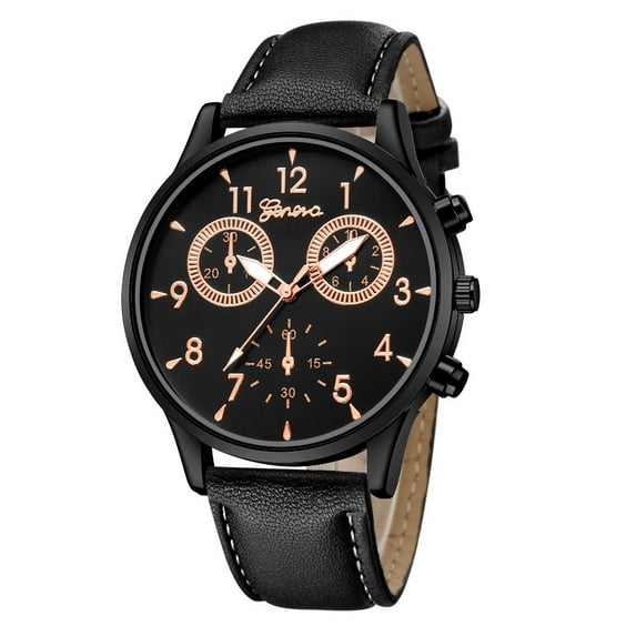 Christmas Gifts Meitianfacai Gifts for Him Watch for Men Valentine's Day Gifts Fashion Men's Leather Military Casual Analog Quartz Wrist Watch Business Watches