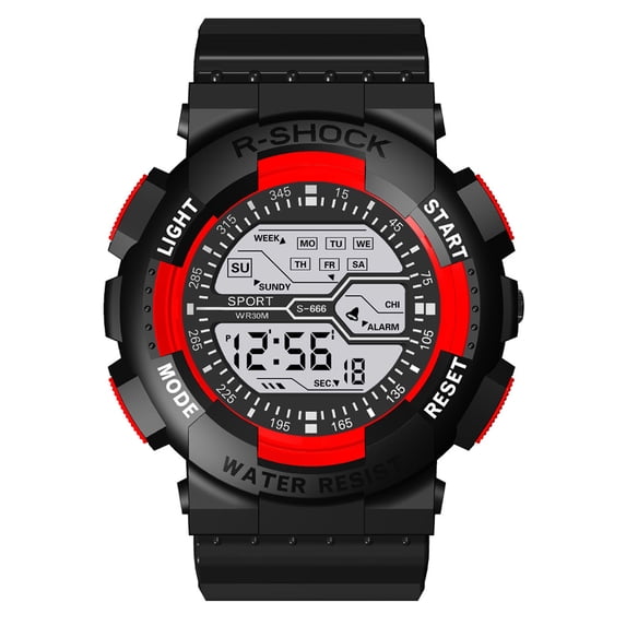 Meitianfacai Gifts for Him Watch for Men Valentine's Day Gifts Seven Colors Colorful Luminous Multi Function Sports Fashion Electronic Watch