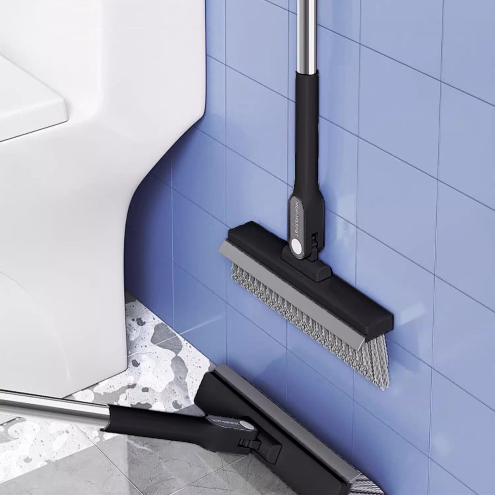 Meitianfacai Grout Brush with Long Handle - Upgrade, 180°Rotation Tile ...