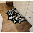 thumbnail image 1 of Meitianfacai Spider Web Bath Mat, 31×20" Halloween Bath Mat Non-Slip Rugs Spiderweb Rug Machine Washable Goth Area Rugs Gothic Rug for Front Door, Bedroom, Living Home (Black), 1 of 6
