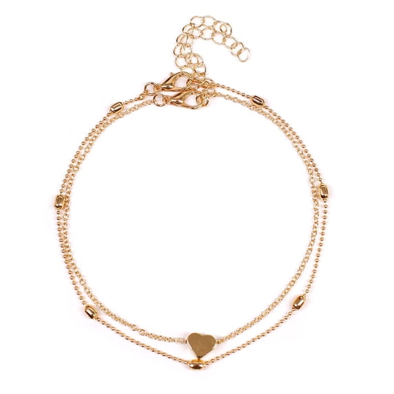 Meitianfacai Jewelry Gifts for Her Anklet for Women Mother's Day Gifts Foot Bracelets for Women Beach Ankle Love Feet Jewelry for Women,Rhinestone Smal