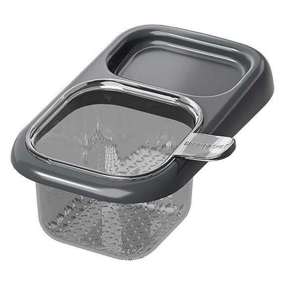 Meitianfacai Kitchen Sink Strainer Basket with Suction Cup Fine Mesh Food Waste Collector Removable Drain Filter Anti Clogging Basket for Vegetable Washing (Gray)