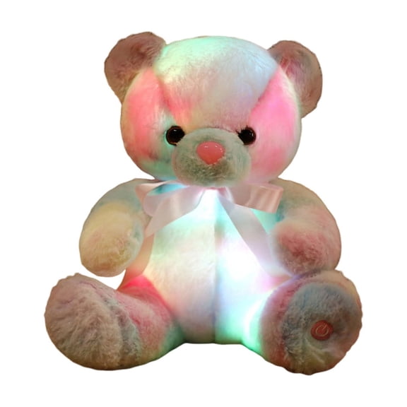 Meitianfacai LED Light Up Teddy Bear, Color Changing GlowingAnimal for Night Light and Decor, Soft Stuffed Animal with Gentle Illumination for Bedroom and Gift Giving