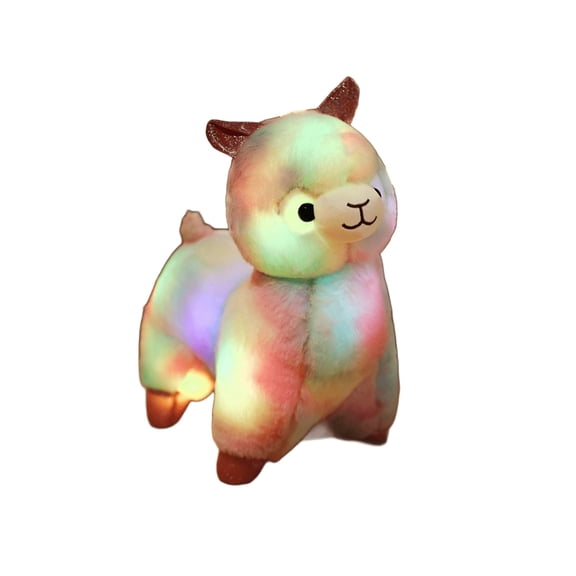 Meitianfacai LED LlamaToy, Color Changing Light Up Stuffed Animal with Soft Glow for teen Bedroom and Night Light Decor
