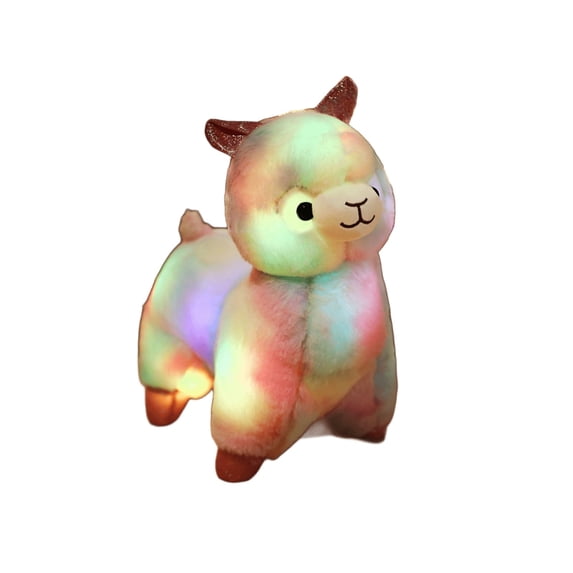 Meitianfacai LED LlamaToy, Color Changing Light Up Stuffed Animal with Soft Glow for teen Bedroom and Night Light Decor