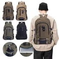 thumbnail image 1 of Meitianfacai Large Capacity Canvas Backpack 17.7x11x5.9in - Durable Outdoor Backpack with Laptop Compartment, Fashion Daypack for Travel & Commuting (Army Green), 1 of 7