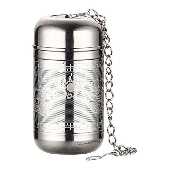 Meitianfacai Large Tea Strainers for Loose Tea, Extra Fine Mesh Tea Infuser, 304 Stainless Steel & Updated Slim Threaded Lid, Loose Leaf Tea Steeper, Suitable for Home, Office, Tea House