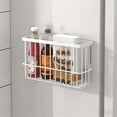 thumbnail image 1 of Meitianfacai Magnetic Refrigerator Storage Basket, Space-Saving Kitchen Organizer for Spices and Small Items, Sturdy Metal Shelf with Strong Magnets for Refrigerator or Whiteboard, 1 of 6